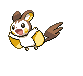 Sprite Animado Emolga Blanco Negro