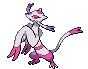 Sprite Animado Mienshao Blanco Negro