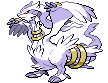 Sprite Animado Reshiram Blanco Negro