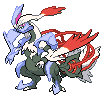 Sprite Animado Kyurem Blanco Negro