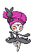 Sprite Animado Meloetta Blanco Negro