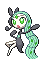 Sprite Animado Meloetta Blanco Negro