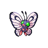 Sprite Butterfree Blanco Negro
