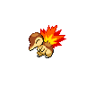 Sprite Cyndaquil Blanco Negro