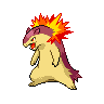 Sprite Typhlosion Blanco Negro