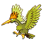 Sprite Fearow Blanco Negro