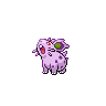 Sprite Nidoran♀ Blanco Negro