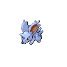 Sprite Nidoran♂ Blanco Negro