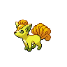 Sprite Vulpix Blanco Negro