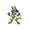 Sprite Lucario Blanco Negro