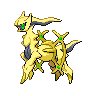 Sprite Arceus Blanco Negro