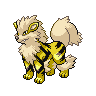 Sprite Arcanine Blanco Negro