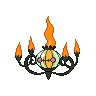 Sprite Chandelure Blanco Negro