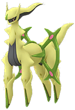 Arceus<br />Tipo: Bicho Shiny en Pokmon GO