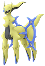 Arceus<br />Tipo: Volador Shiny en Pokmon GO