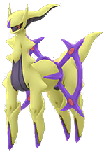 Arceus<br />Tipo: Fantasma Shiny en Pokmon GO