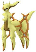 Arceus<br />Tipo: Tierra Shiny en Pokmon GO