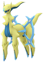 Arceus<br />Tipo: Hielo Shiny en Pokmon GO