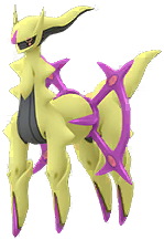 Arceus<br />Tipo: Veneno Shiny en Pokmon GO