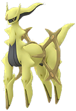 Arceus<br />Tipo: Roca Shiny en Pokmon GO