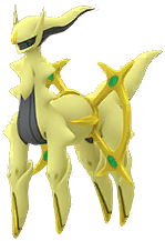 Arceus<br />Tipo: Normal Shiny en Pokmon GO