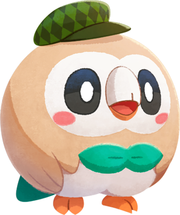 Rowlet Gorra Pluma Hoja
