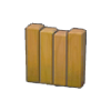 Muro de madera recto