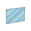Plancha de cristal diagonal