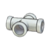 Tuber�a de hierro cruz horizontal