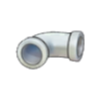 Tuber�a de hierro curva horizontal