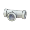 Tuber�a de hierro T horizontal
