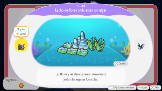 Lecho de flores ondulantes con algas