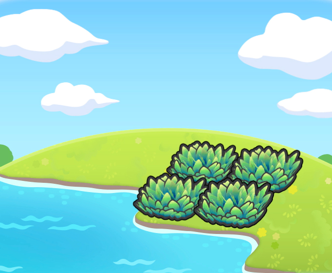 Herbazal verde marino