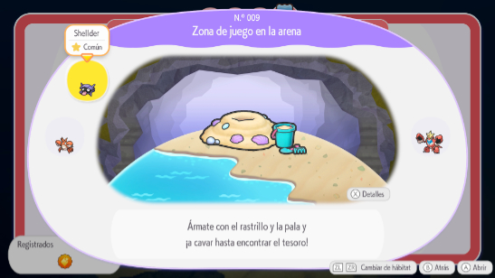 Zona de juego en la arena