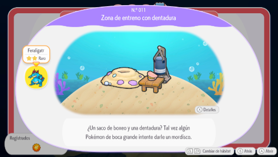 Zona de entreno con dentadura