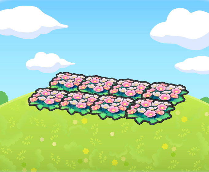 Gran lecho de flores