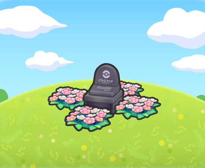 Tumba con lecho de flores