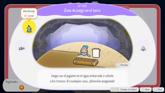 Zona de juego en el barro