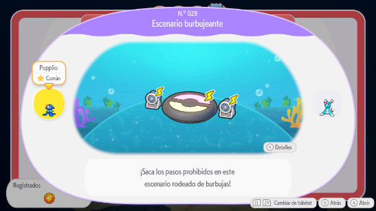 Escenario burbujeante