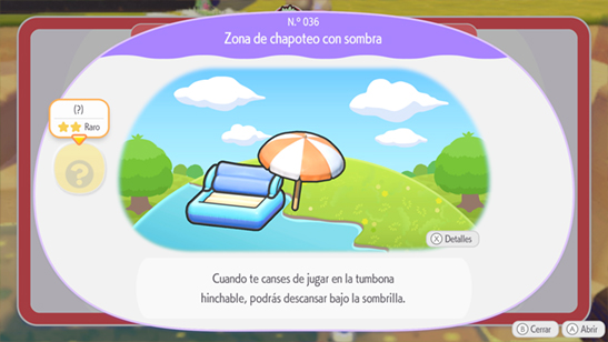 Zona de chapoteo con sombra