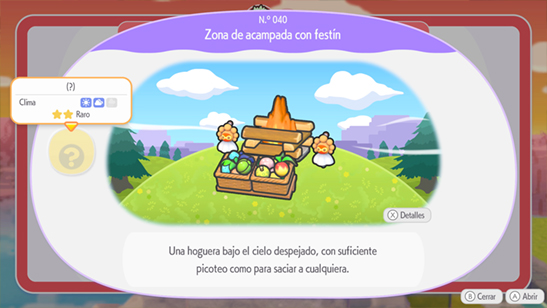 Zona de acampada con fest�n