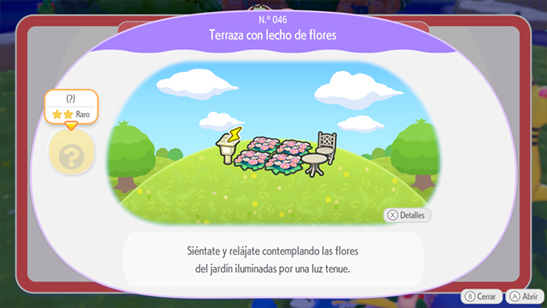 Terraza con lecho de flores