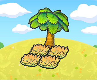 �rbol con herbazal amarillo