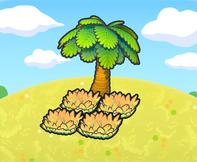 �rbol con herbazal amarillo