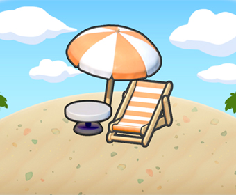 Zona de descanso playera