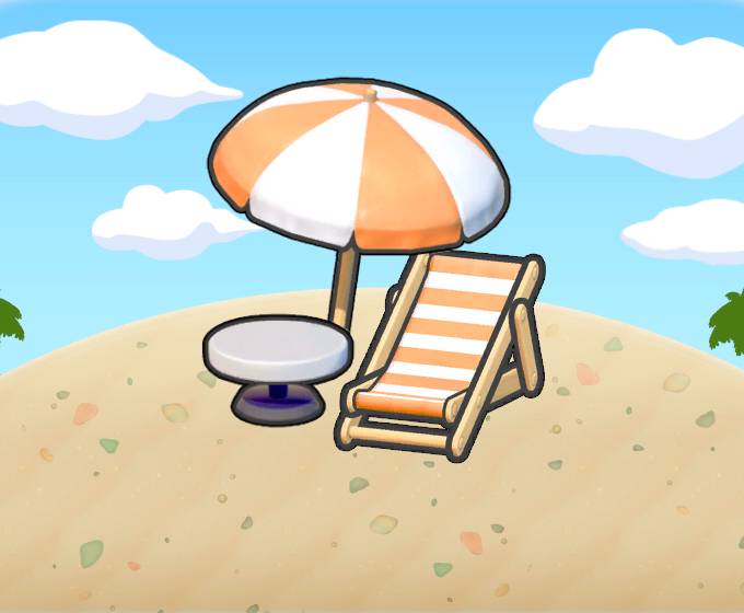 Zona de descanso playera