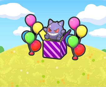 Caja sorpresa con globos