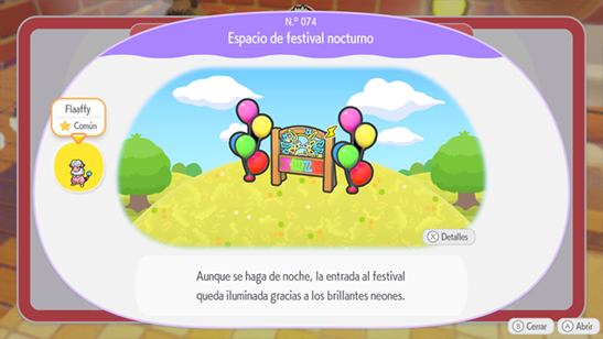 Espacio de festival nocturno