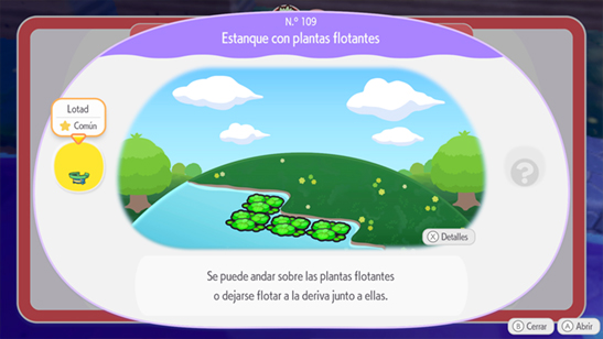 Estanque con plantas flotantes