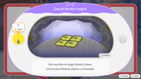 Zona de descanso musgosa